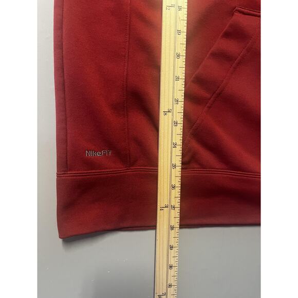 USC Trojans Hoodie Mens XL Red NCAA Football Short Sleeve Nike Therma Fit Flaw - Picture 10 of 13